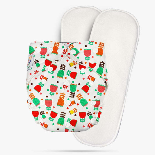 Pro Cloth Diaper (Rose Flower)