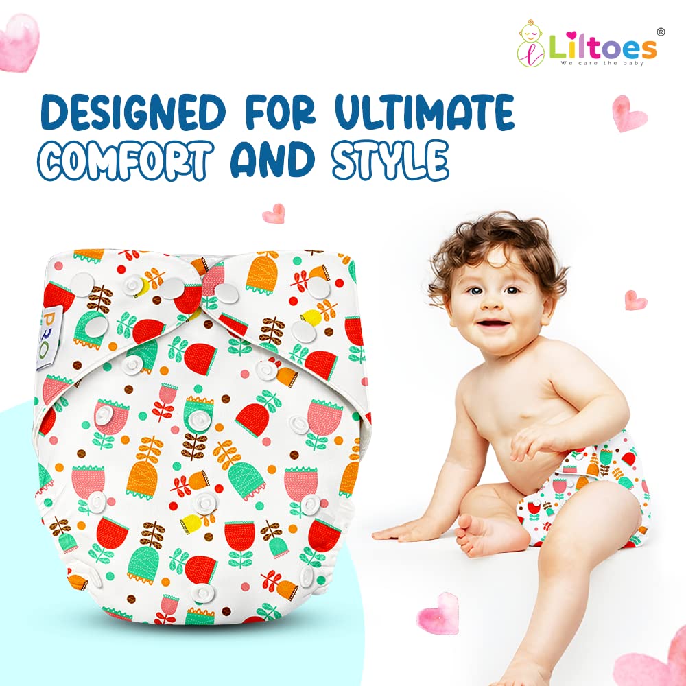 Pro Cloth Diaper (Rose Flower)