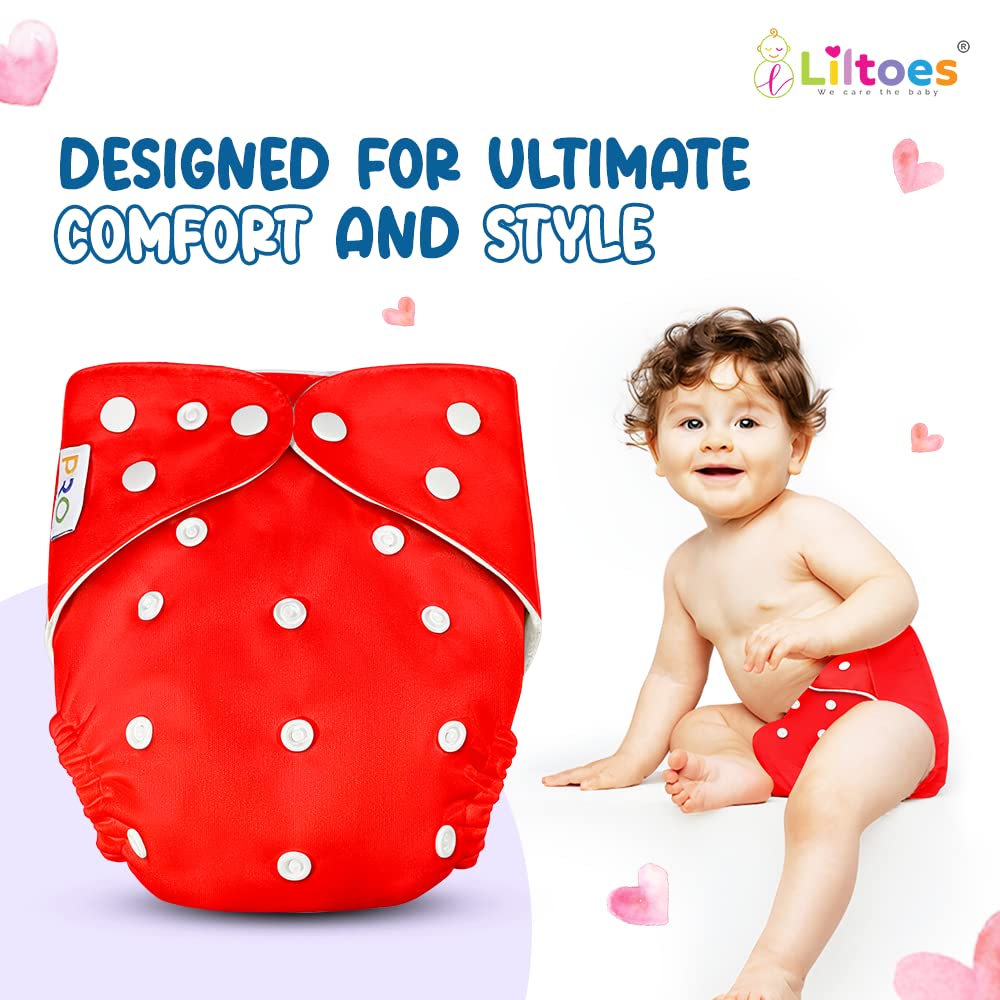 Pro Cloth Diaper (Red & Purple)