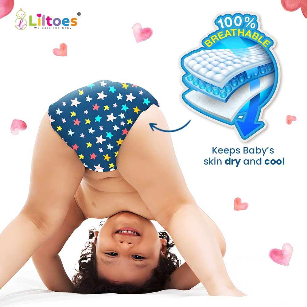 Pro Cloth Diaper (Star Blue & Heart)