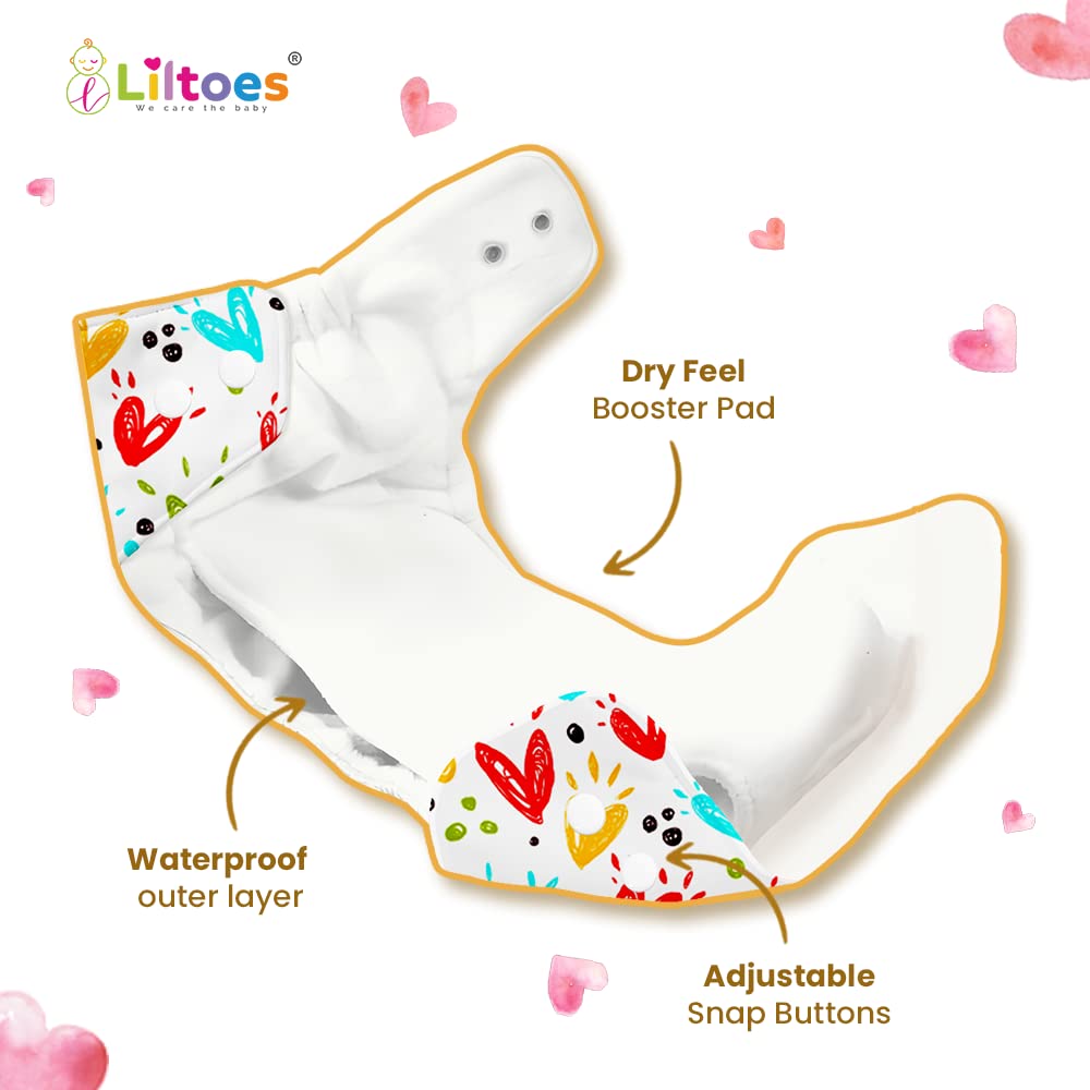 Pro Cloth Diaper (Star Blue & Heart)