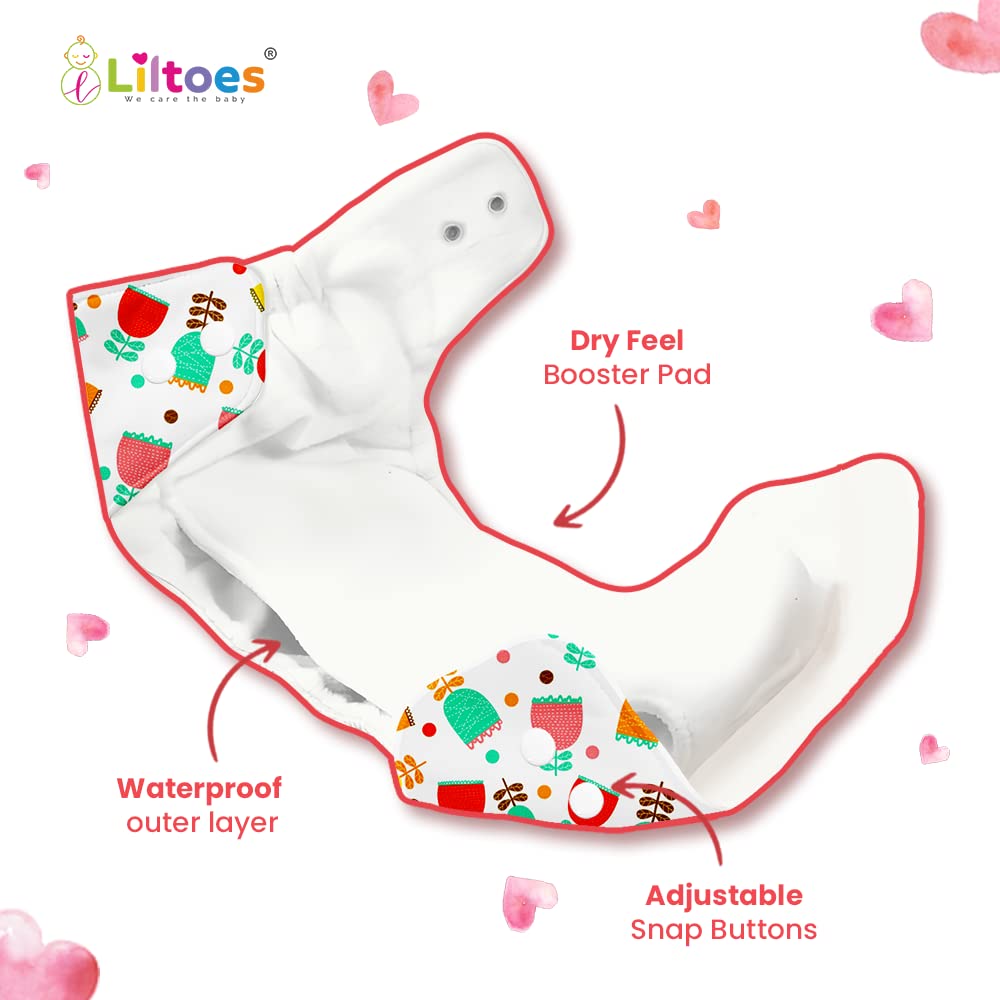 Pro Cloth Diaper (Rose Flower)