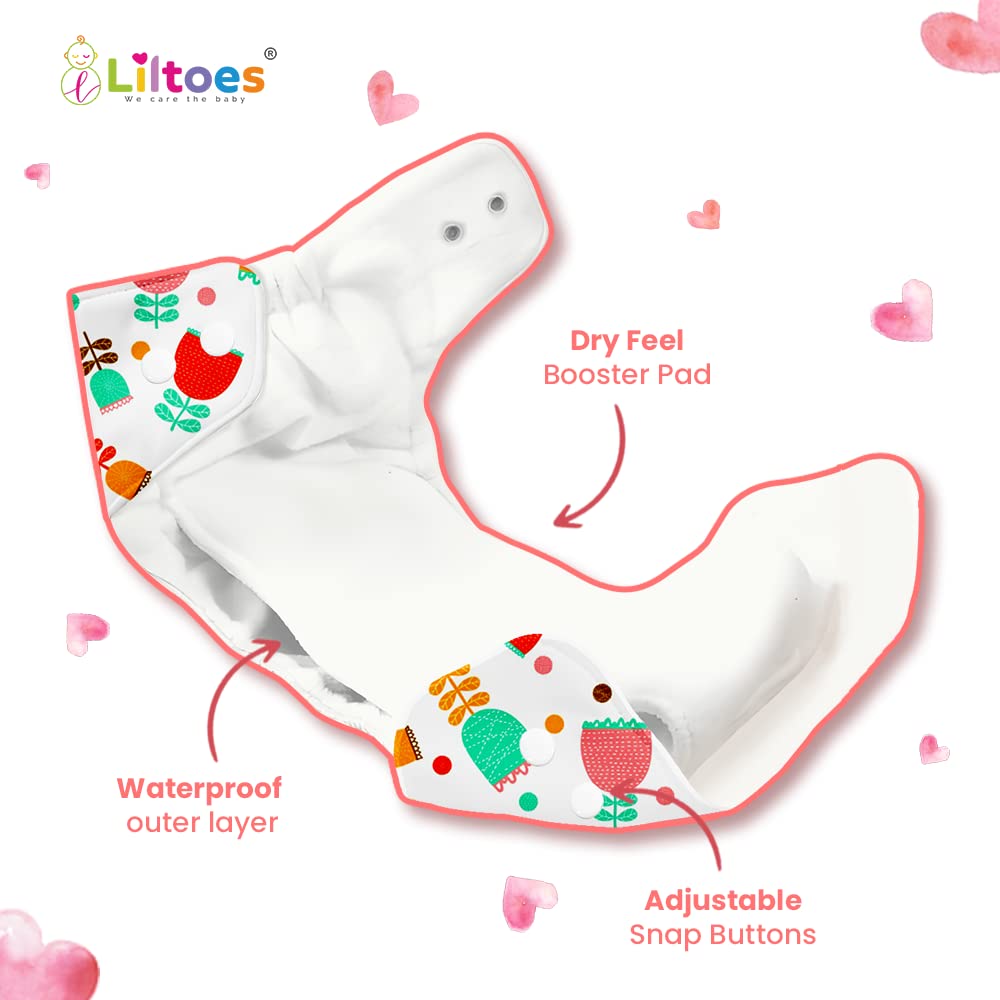 Pro Cloth Diaper (Rose Flower & Cloud)