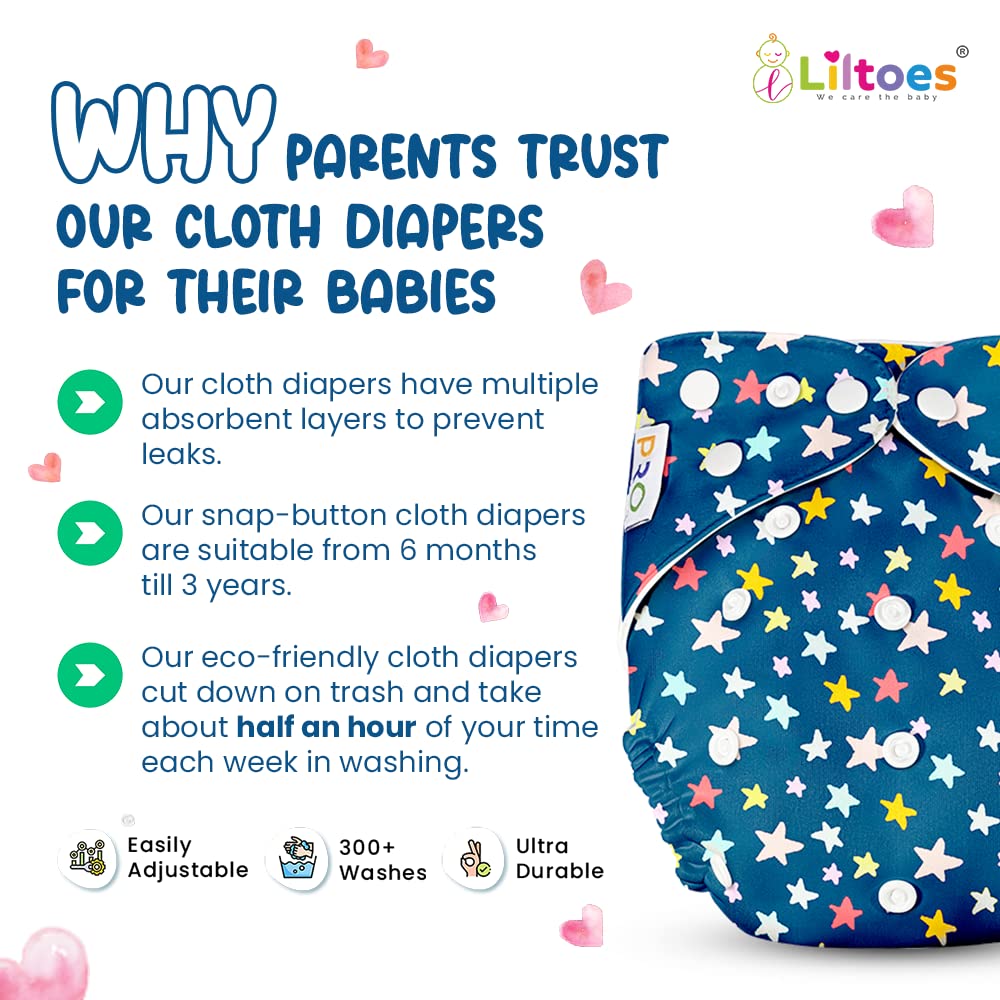 Pro Cloth Diaper (Blue Star)
