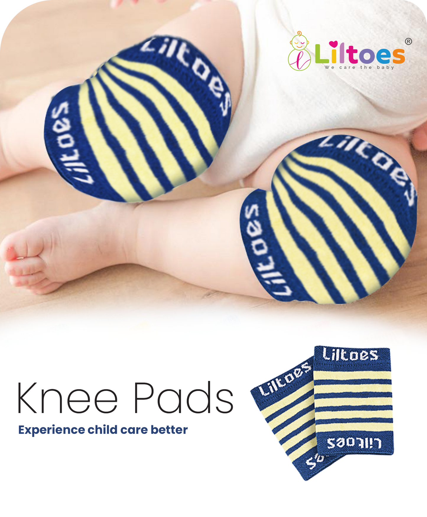 Baby Head Protector (Royal Blue) With Kneepad