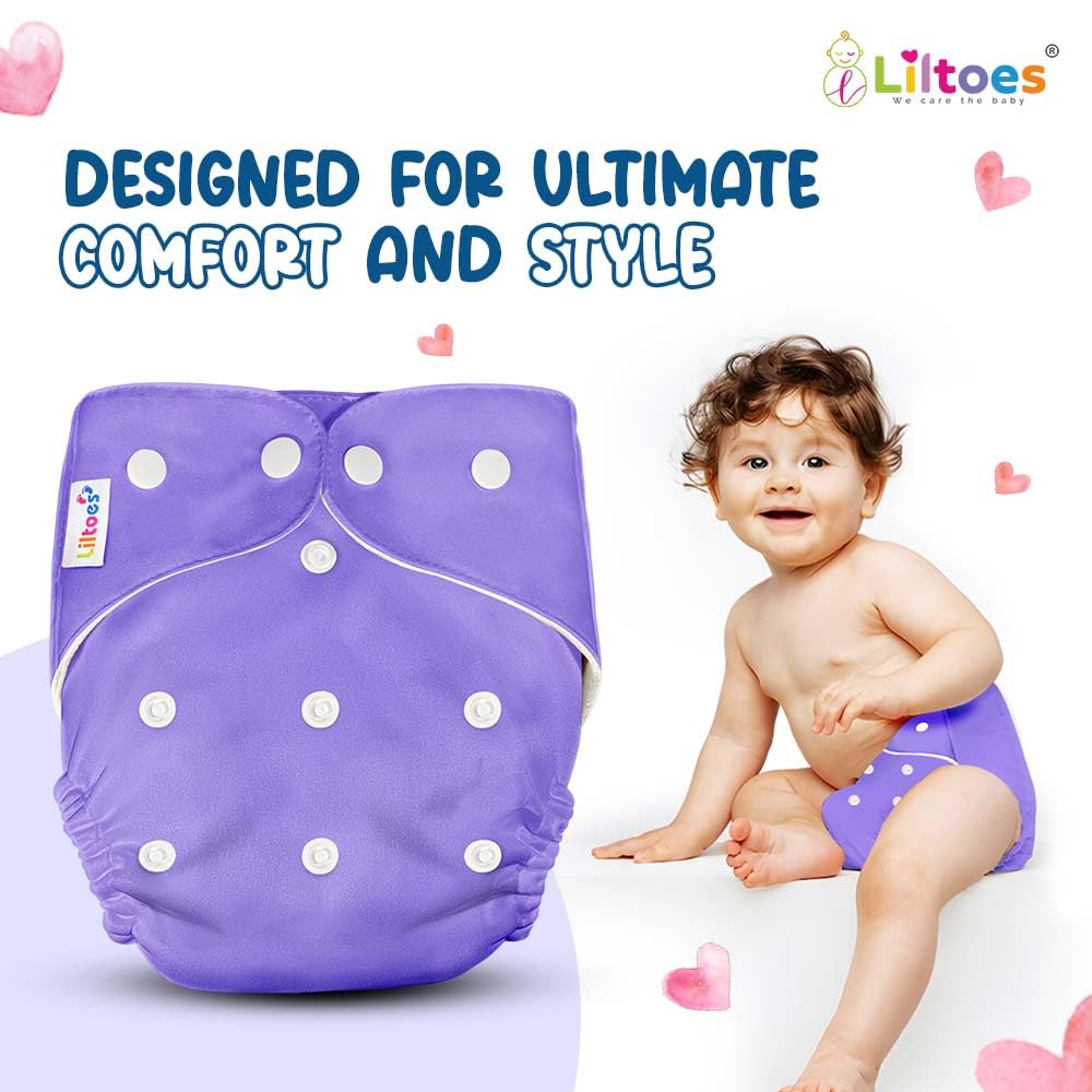 Baby Cloth Diaper (Pack Of 4-No Inserts Included)