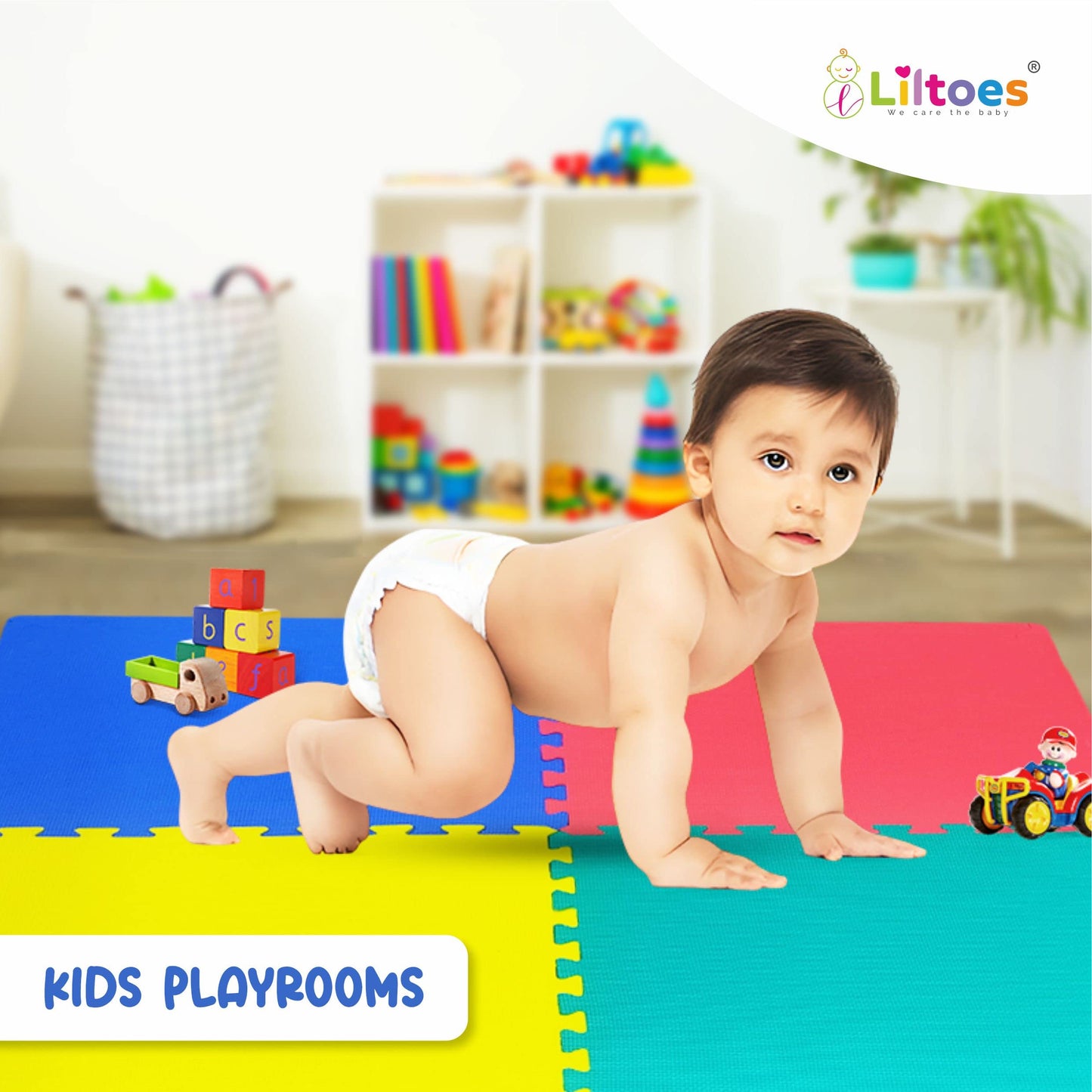 Kid's Interlocking Play Mat (Set of 8 Tiles)