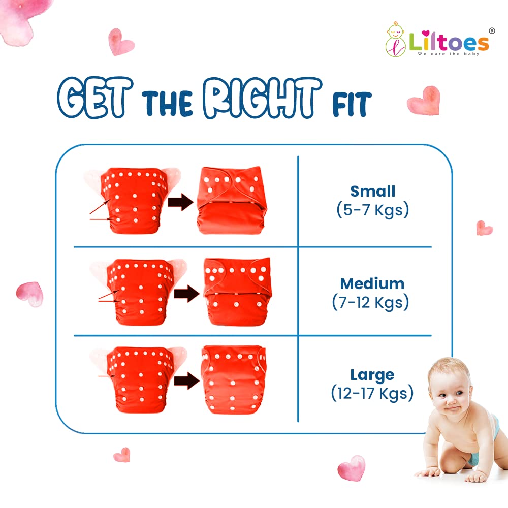 Cloth Diapers (Pack of 4+4 - Assorted Colours)