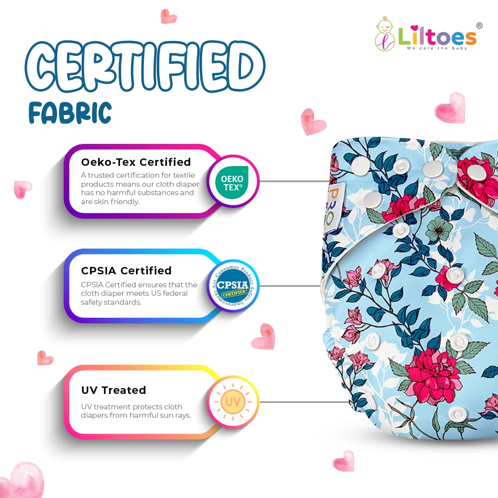 Cloth Diaper (FLOWER & SQUARE)