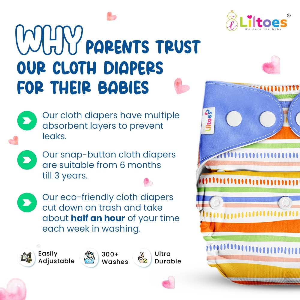 Cloth Diaper (Jazzy Lines)