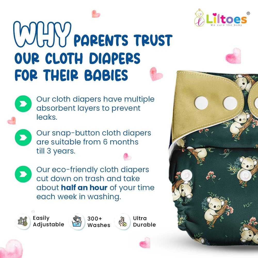 Cloth Diaper (Dozing koala)