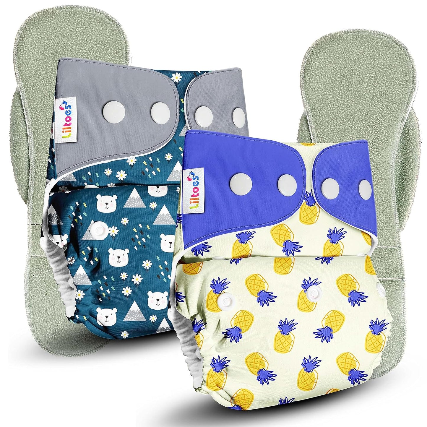 Cloth Diaper (Ice Polar & Hawaiian Pineapple)