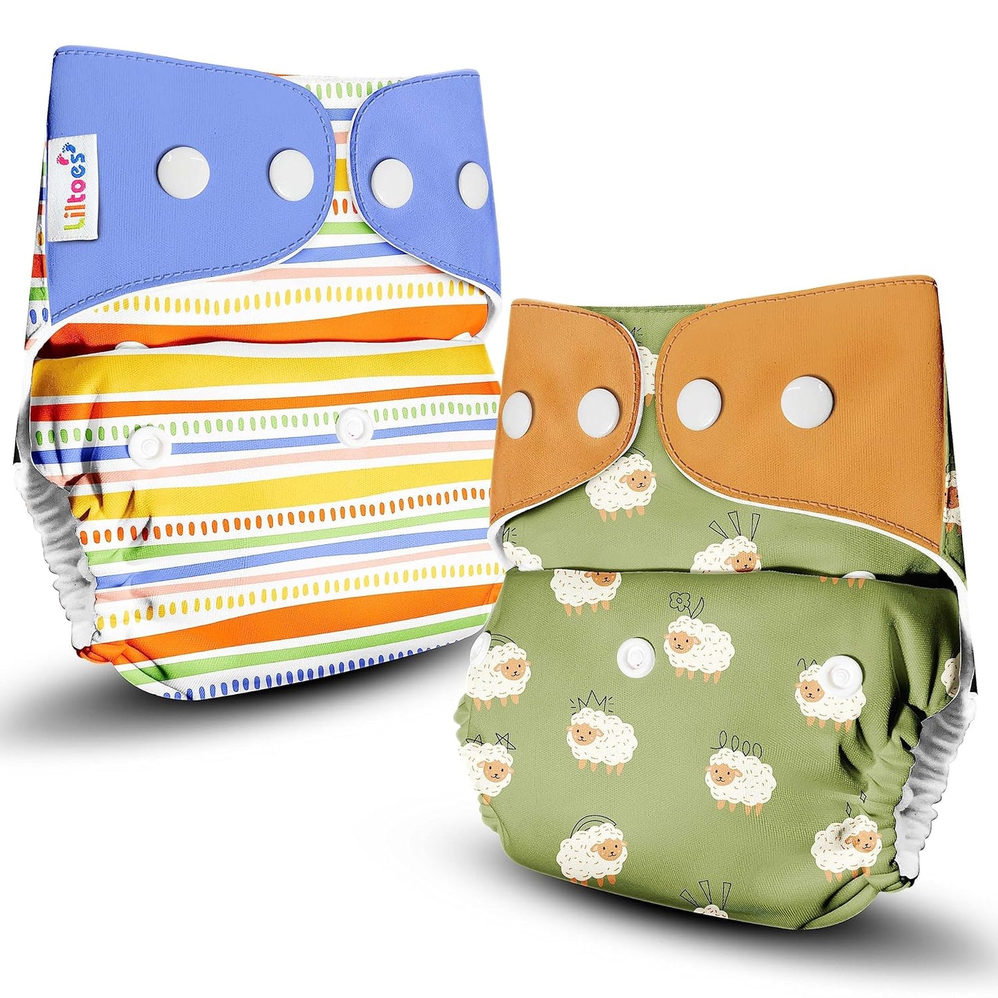 Cloth Diaper (Jazzy Lines & Nerdy Sheep)