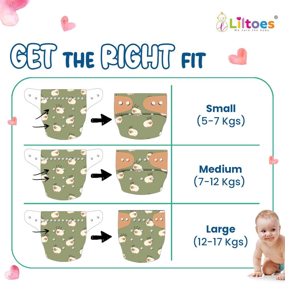 Cloth Diaper (Jazzy Lines & Nerdy Sheep)
