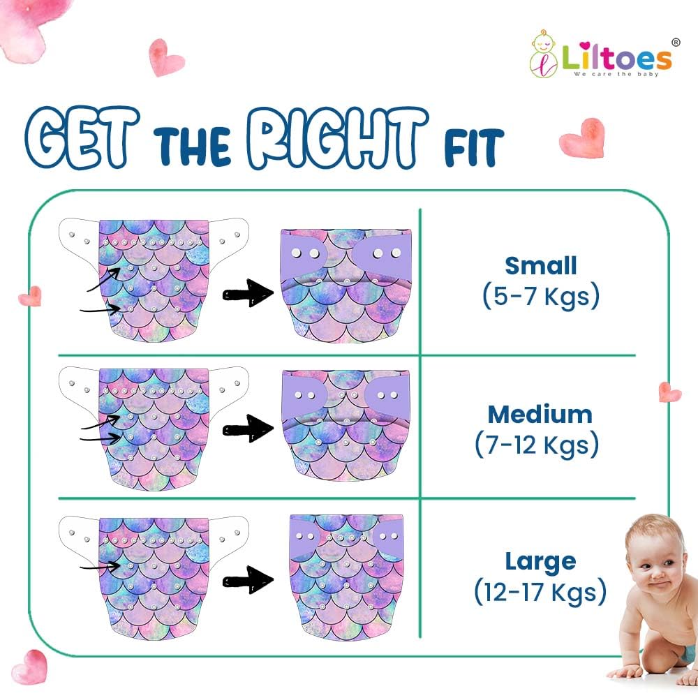 Cloth Diaper (Jungle Safari & Little Mermaid)