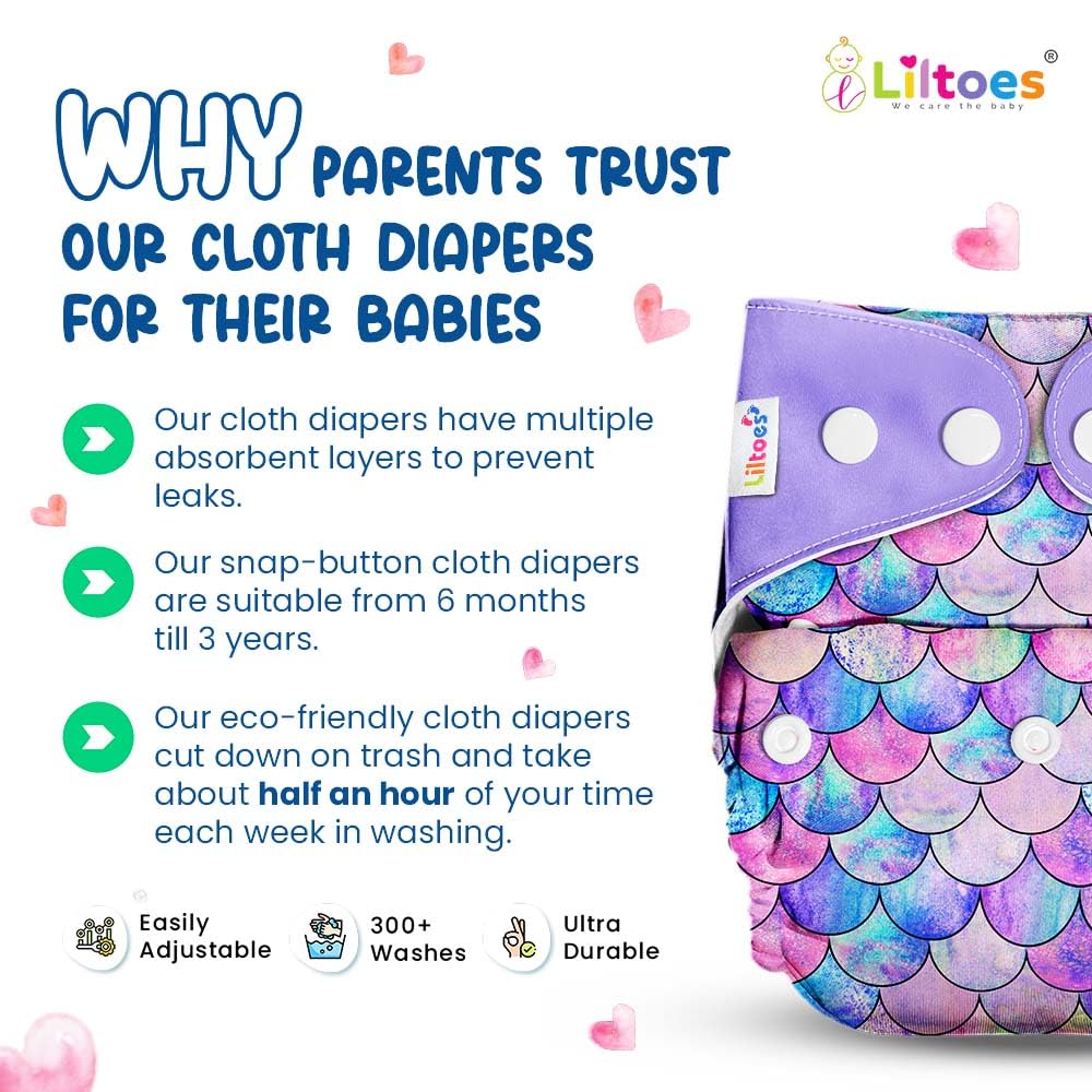 Cloth Diaper (Jungle Safari & Little Mermaid)