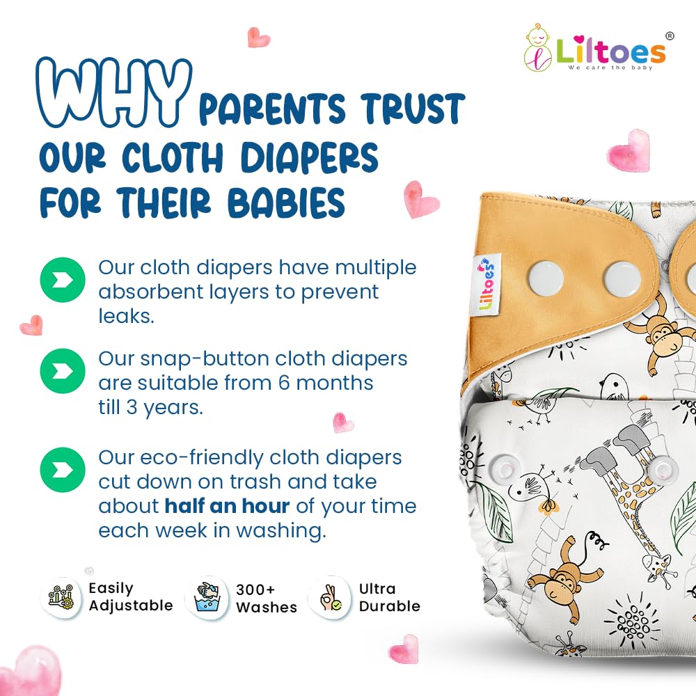 Cloth Diaper (Flying Saucer, Boogie Monkey & Jazzy Lines)