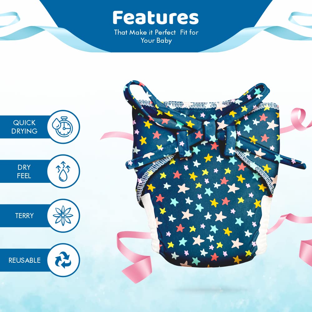 CLOTH NAPPY PACK OF 3 (DONUT, UNICORN & PINK)