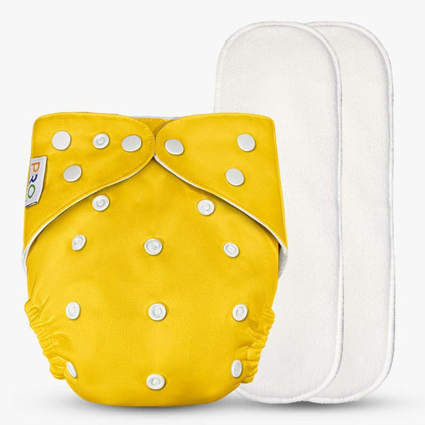 Pro Reuseable Cloth Diaper Yellow