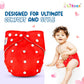 Pro Cloth Diaper (Red & Purple)