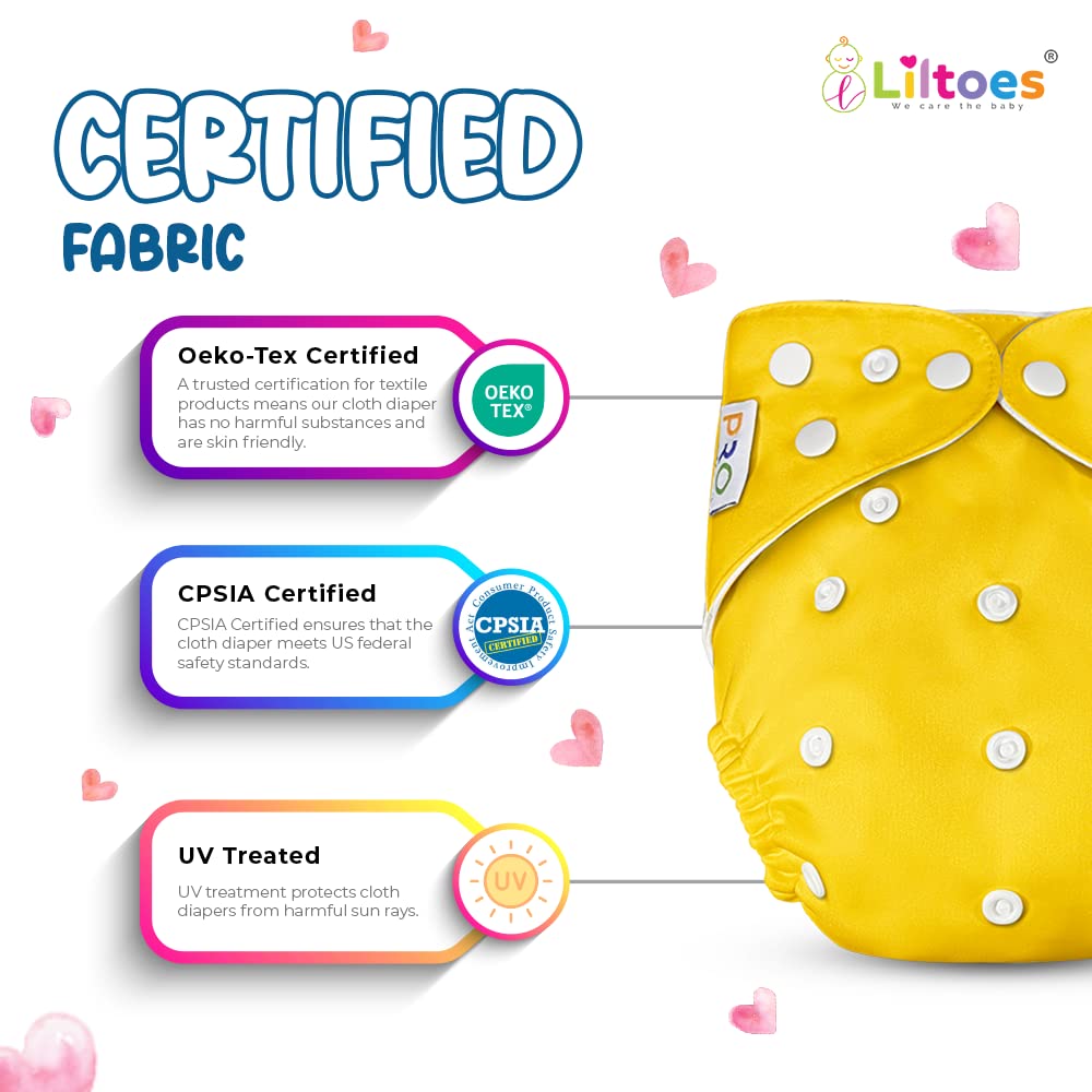 Pro Cloth Diaper (Yellow)