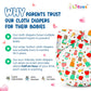 Pro Cloth Diaper (Rose Flower)