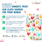 Pro Cloth Diaper (Star Blue & Heart)