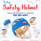 Baby Head Protector (Royal Blue) With Kneepad
