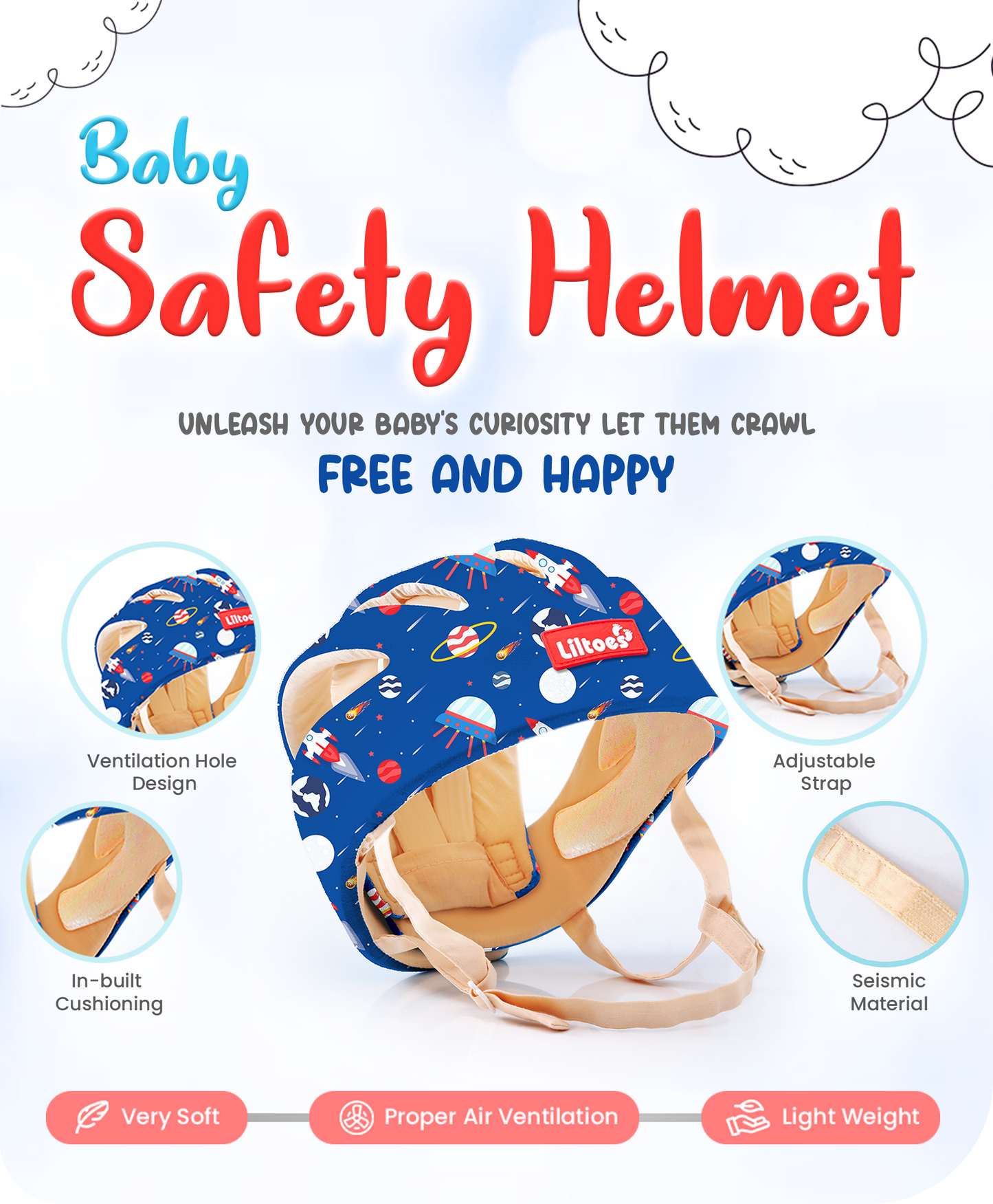 Baby Head Protector (Spaceship)