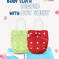 Pro Cloth Diaper (Red And Green) With Dry Sheet