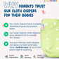 Multicolour Cloth Diaper With Inserts (Pack Of 7)