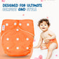 Multicolour Cloth Diaper With Inserts (Pack Of 7)