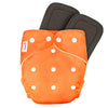 Cloth Diapers (Orange) With Black insert