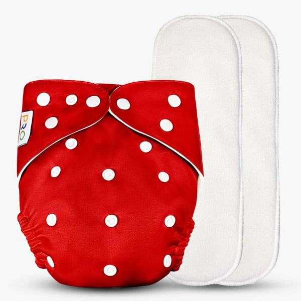Pro Reuseable Cloth Diaper Red