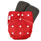 Cloth Diapers (Red) With Black insert