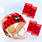 Baby Head Protector (Polka Lady Bird)
