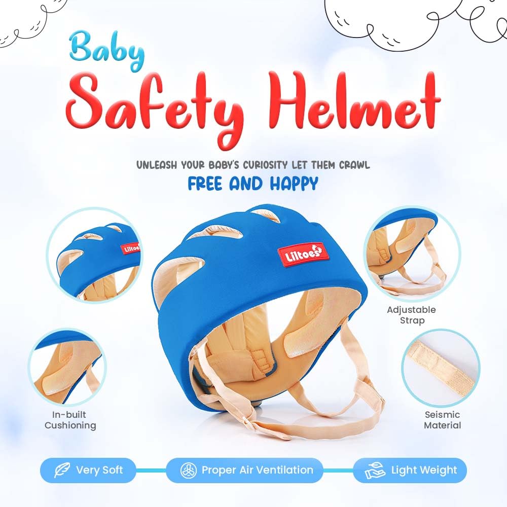 Baby Head Protector (Royal Blue), Kneepad , Corner Guard & Cabinet Lock
