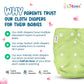 Baby Cloth Diaper (Pack of 2+2) with Small Dry Sheet