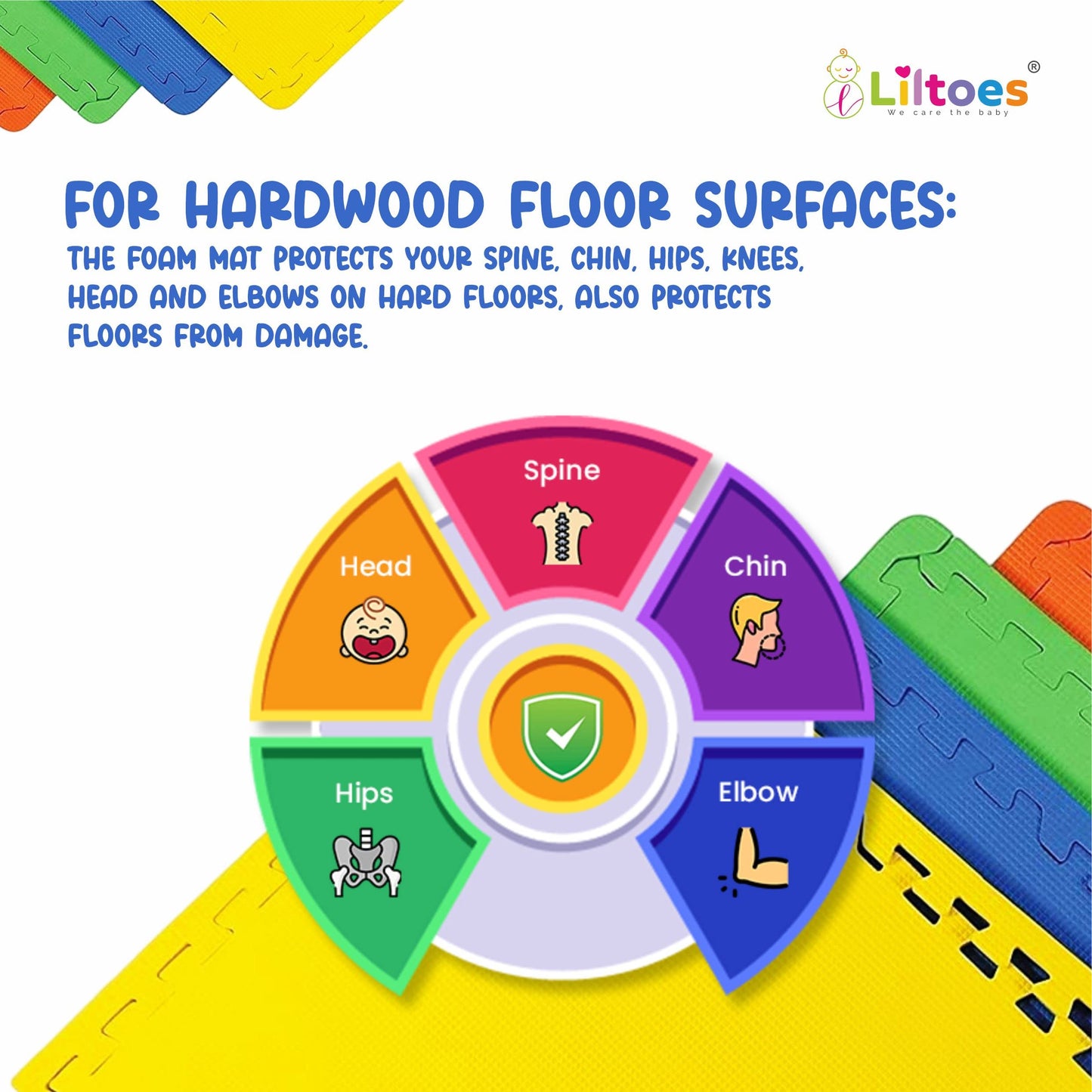 Kid's Interlocking Play Mat (Set of 8 Tiles)