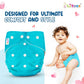 2 Cloth Diaper With 4 Inserts (Assorted Colour)