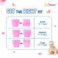 2 Cloth Diaper With 4 Inserts (Assorted Colour)