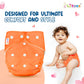 Cloth Diapers (Pack of 4+4 - Assorted Colours)