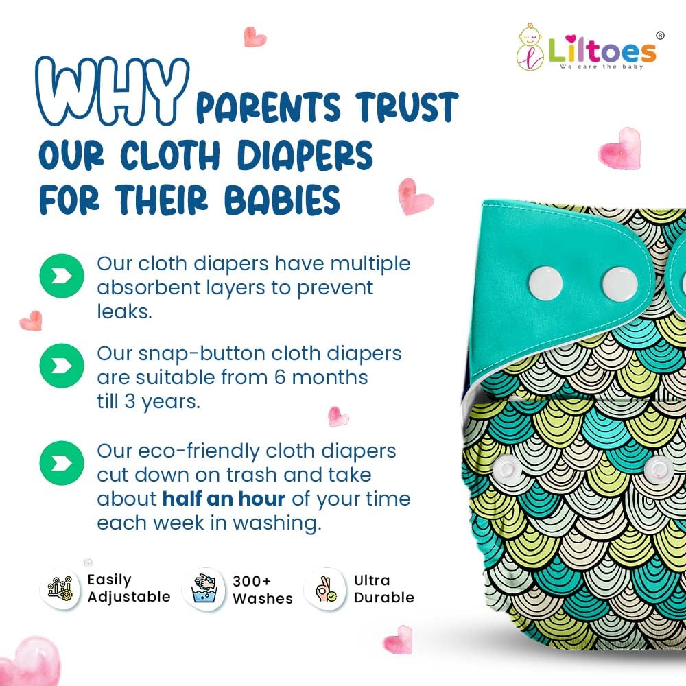 Cloth Diaper (Maze Green)