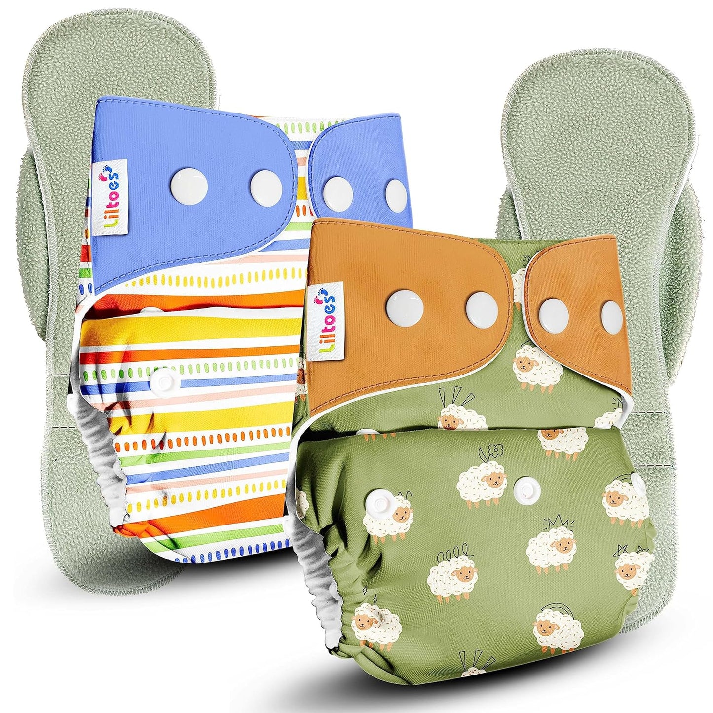 Cloth Diaper (Jazzy Lines & Nerdy Sheep)