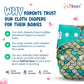 Cloth Diaper (Dozing Koala & Maze Green)