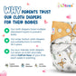 Cloth Diaper (Flying Saucer,  Boogie Monkey & Jazzy Lines)