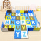 A to Z Puzzle Mat with Side Walls -Set of 46 Tiles (Multicolour)