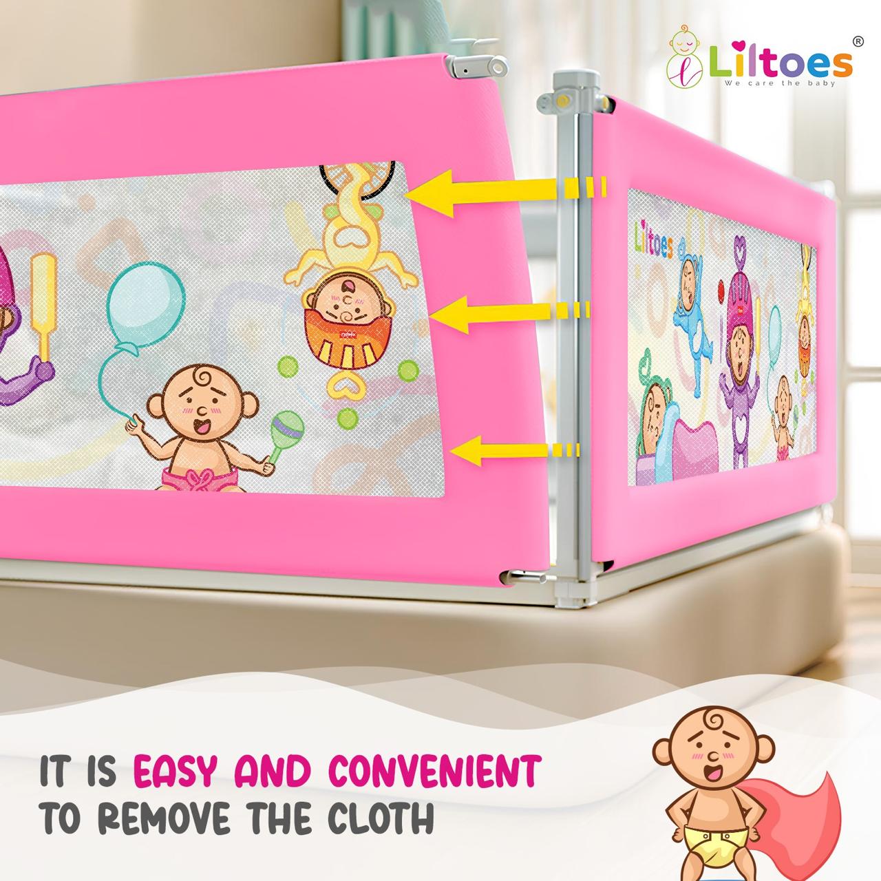 Baby Bed rail (Pink)