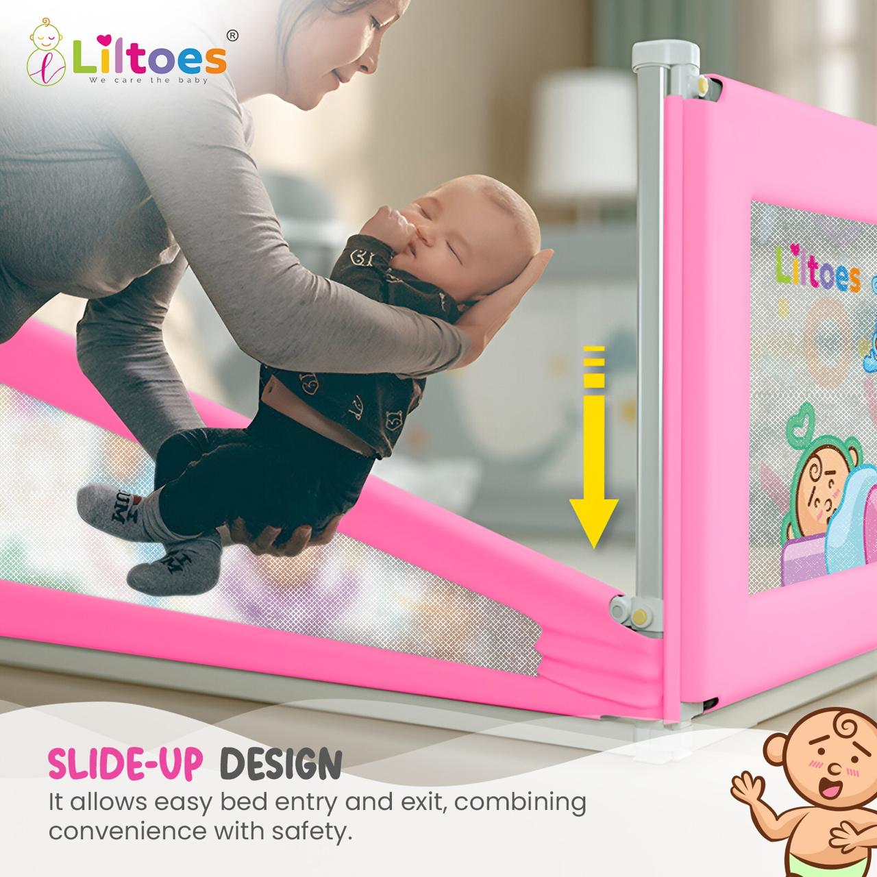Baby Bed rail (Pink)